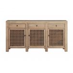 3 door lattice sideboard 