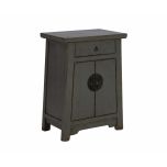 Painted lacquered cabinet with 2 doors and 1 drawer