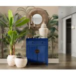 Painted cabinet with 2 doors and 2 drawers