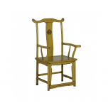 Lacquered high back chair 