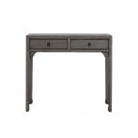 two drawer lacquered console 