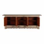 Chinese natural distressed sideboard with 6 doors