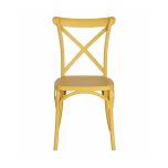 PVC cross back dining chair 