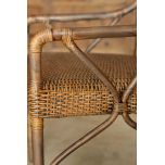 Natural cane armchair villa collection 