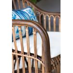 cane and rattan accent chair 