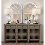 3 door lattice sideboard 