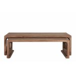 Elm wood nesting coffee tables