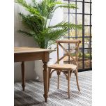 Pacific oak cross back dining chair 