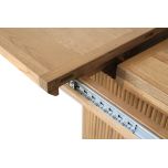 Block and chisel Oval base extension dining table