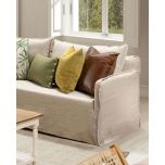 slipcover 3 seater sofa in linen