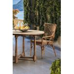 Natural cane armchair villa collection 