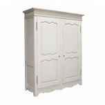 Block & Chisel double door antique white wardrobe