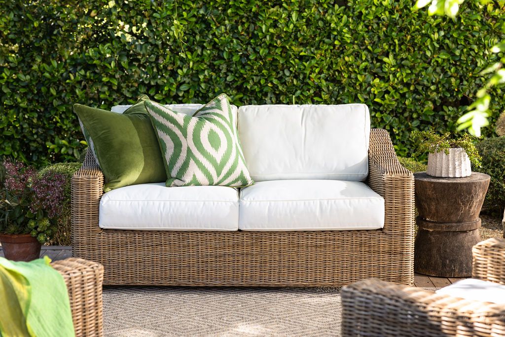 vinyard range 2-seater cane sofa