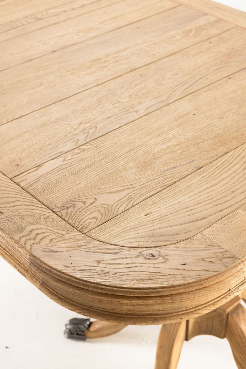 Block and chisel extension dining table 