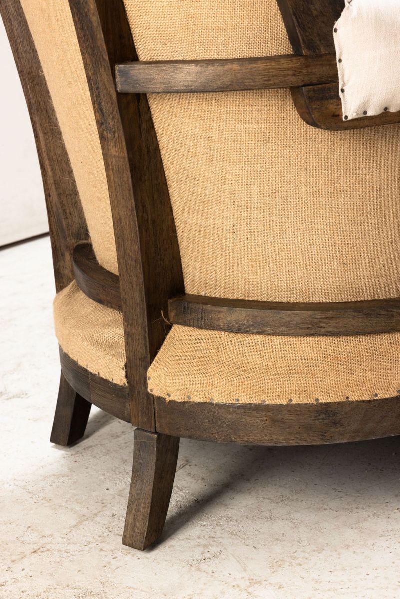 deconstructed daybed with wooden frame
