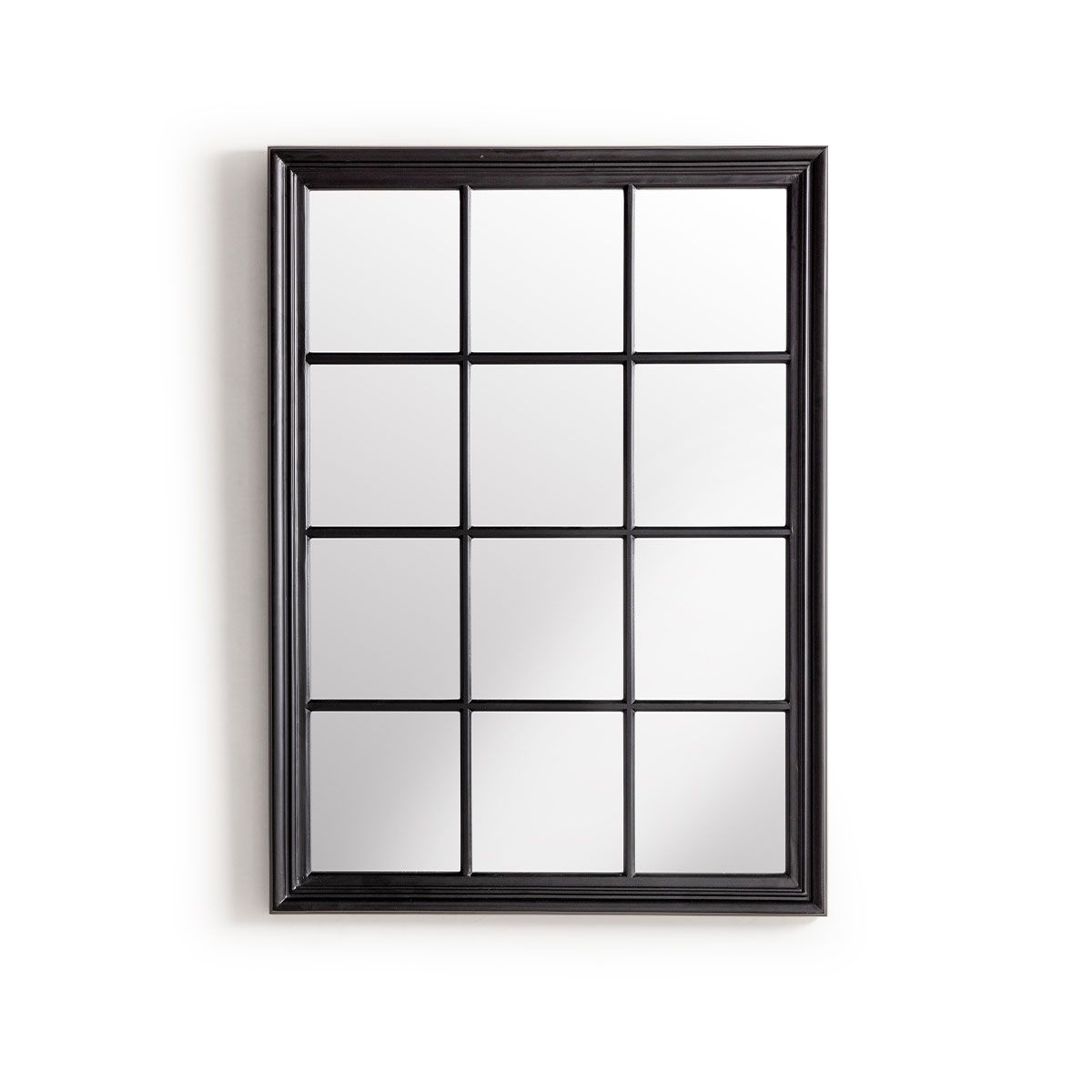 Black frame grid mirror 