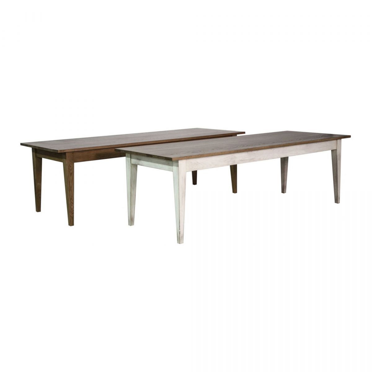 Block & Chisel weathered oak dining tables