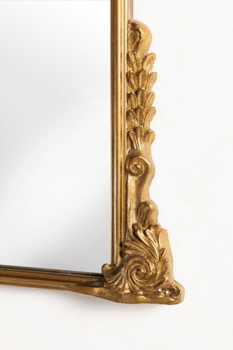 Gold ornate mantle mirror 