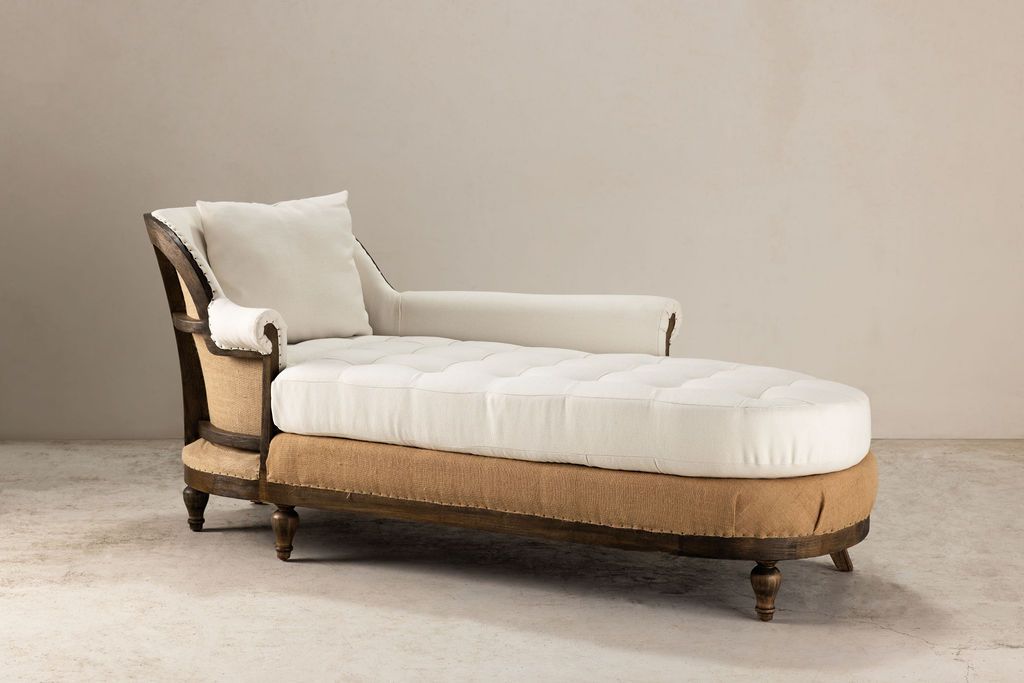 deconstructed daybed with wooden frame
