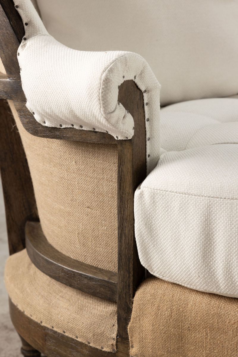 deconstructed daybed with wooden frame
