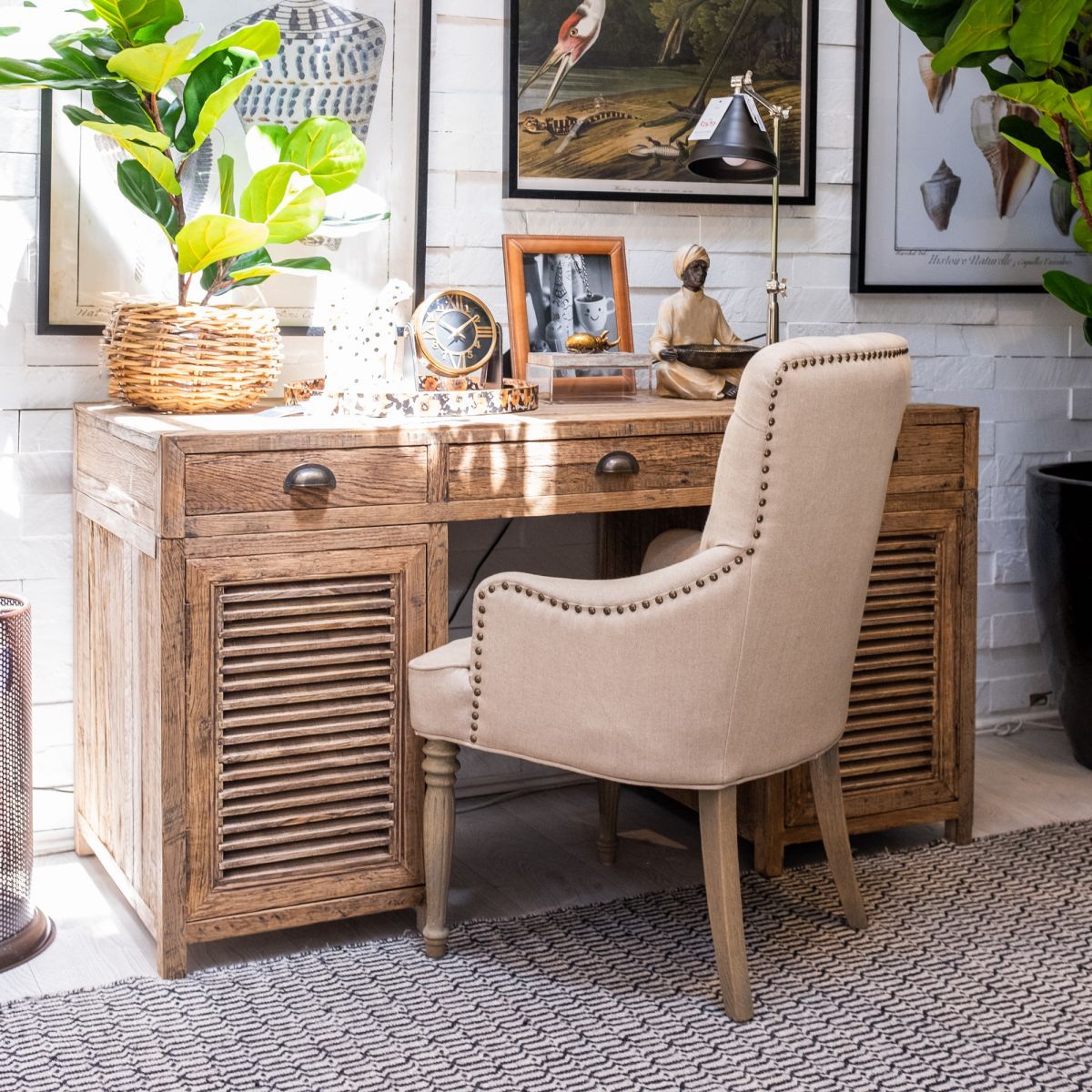 French style block and chisel dining chair