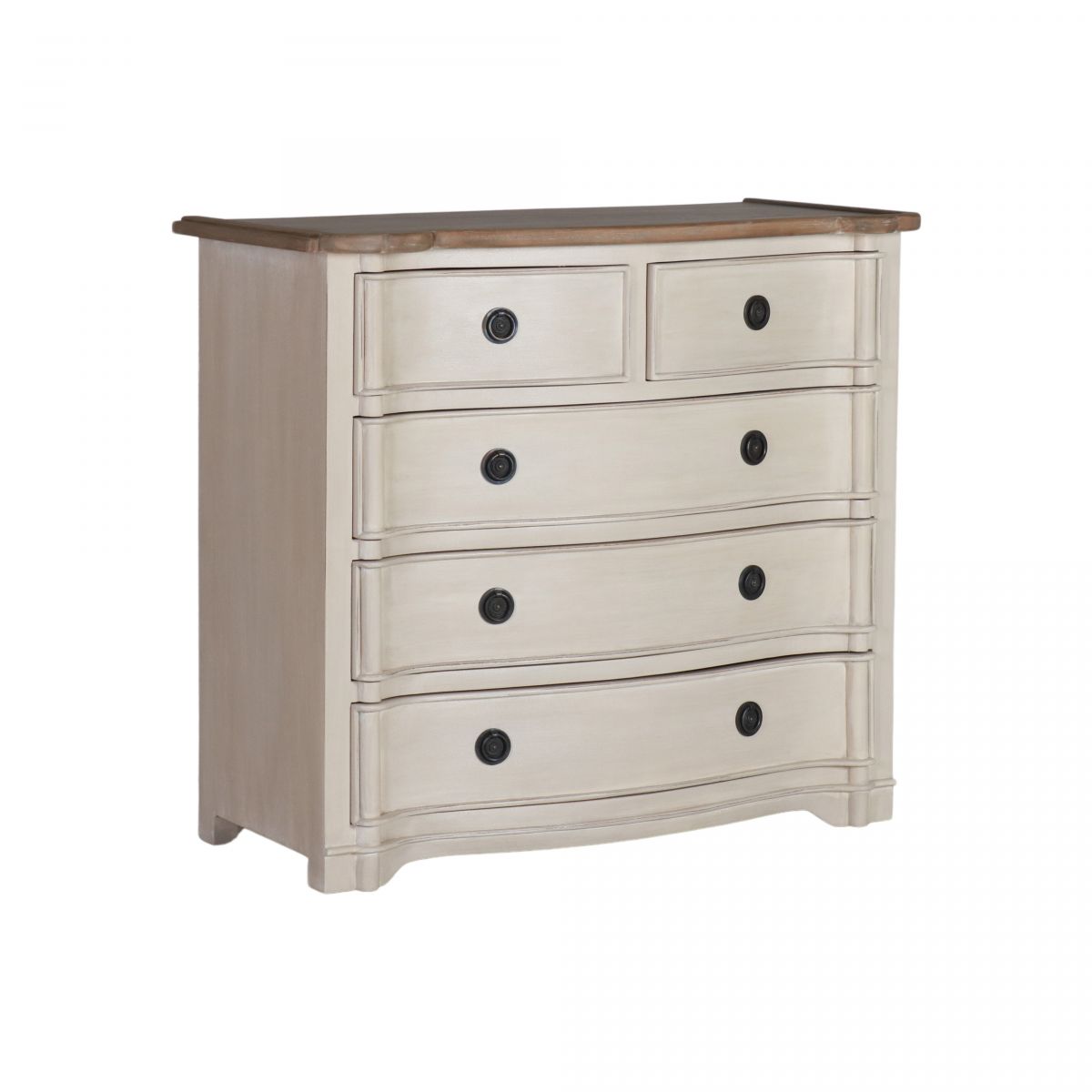 French 5 drawer chest of drawers 