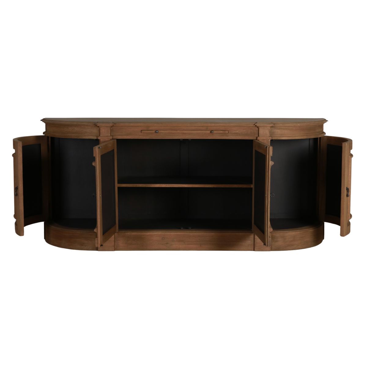 French style curved sideboard with storage