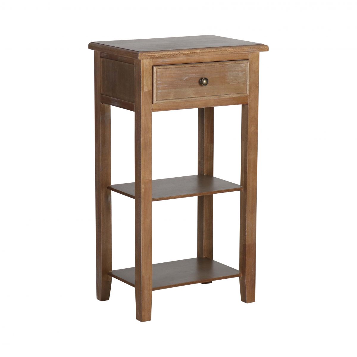 1 drawer bedside table with shelf