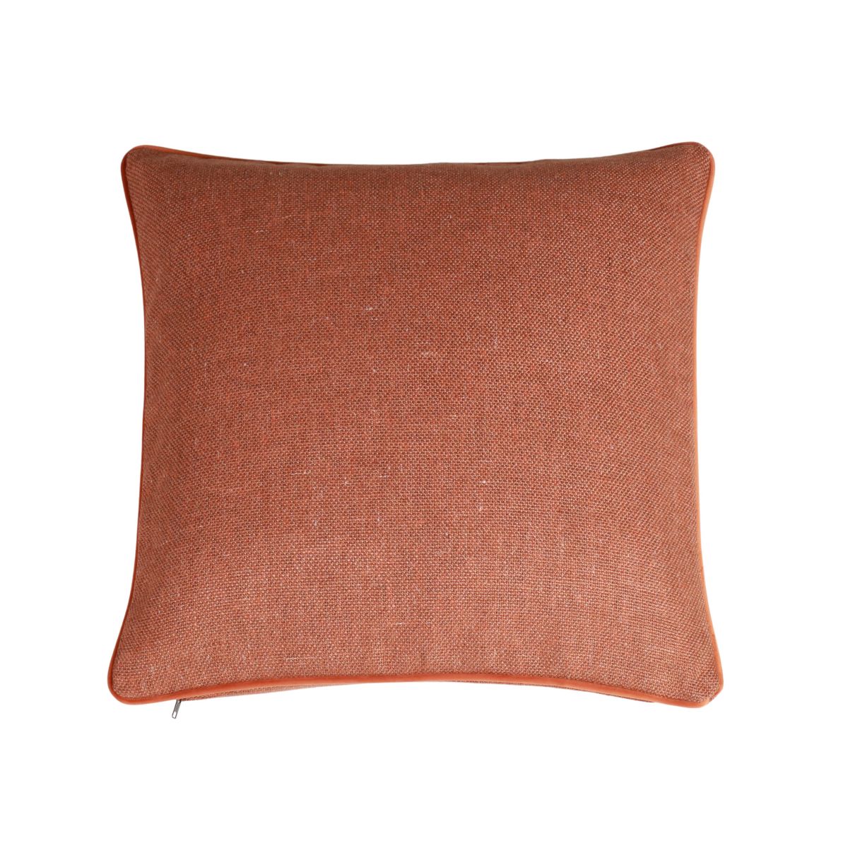 Redish scatter cushion with piping 