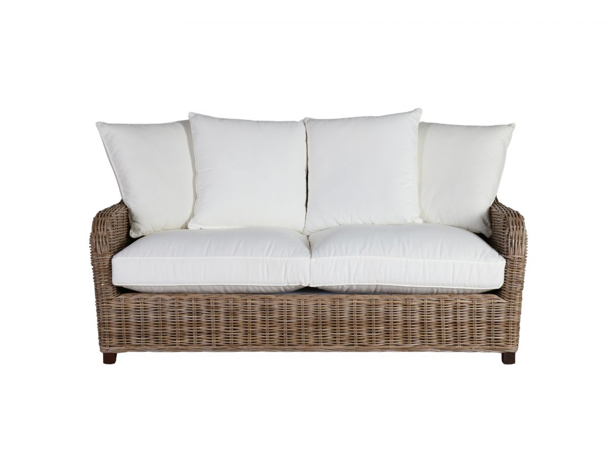 Block & Chisel cane outdoor 2 seater sofa