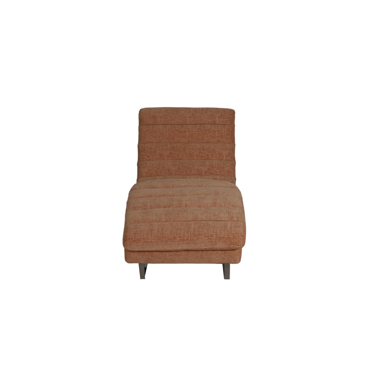 modern lounger upholstered in chenille fabric 