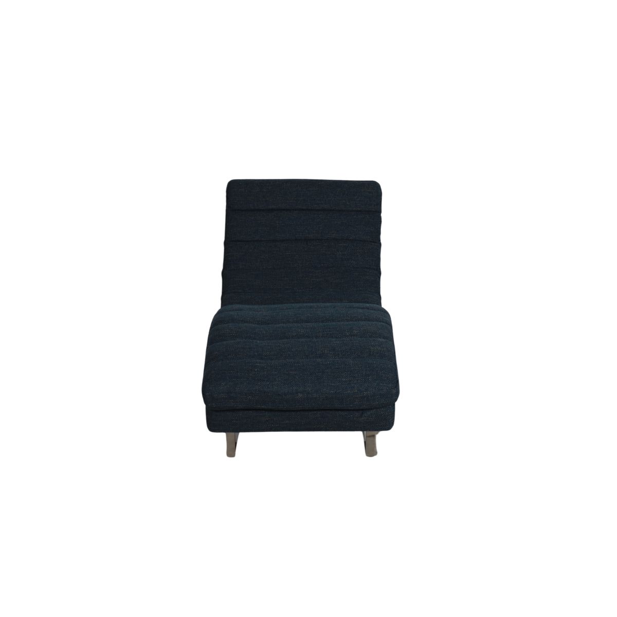 modern lounger upholstered in chenille fabric 