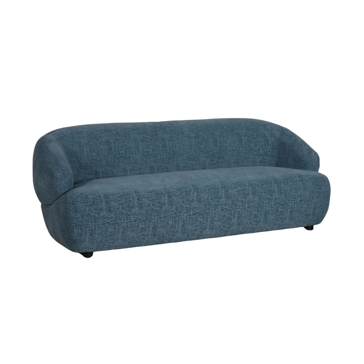 modern 3 seater sofa upholstered in chenille fabric