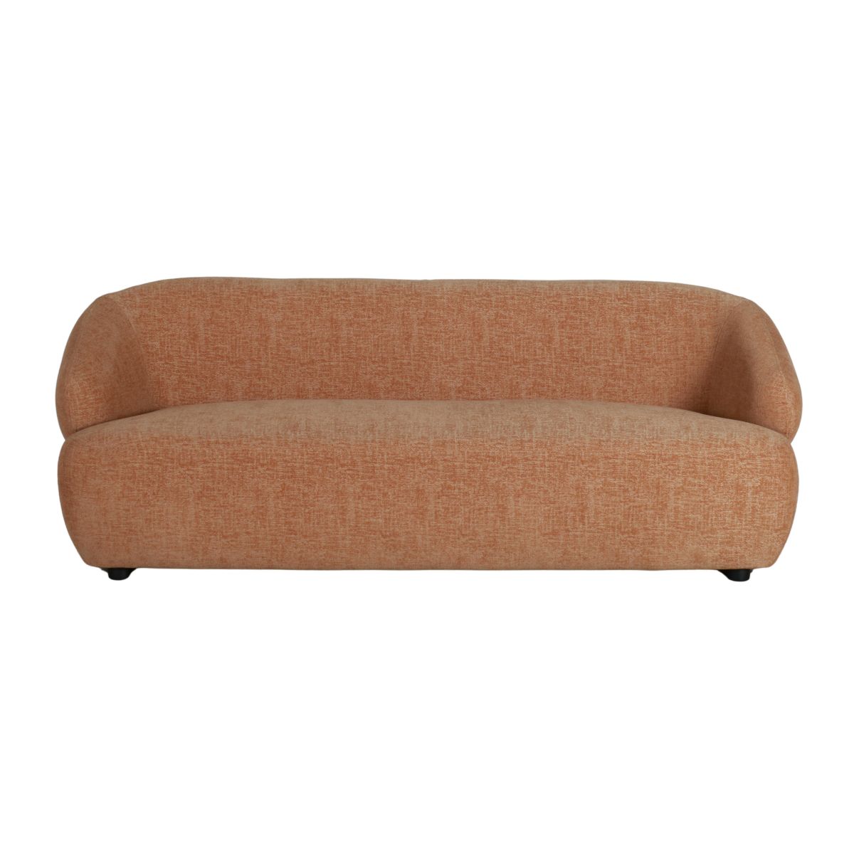 modern 3 seater sofa upholstered in chenille fabric