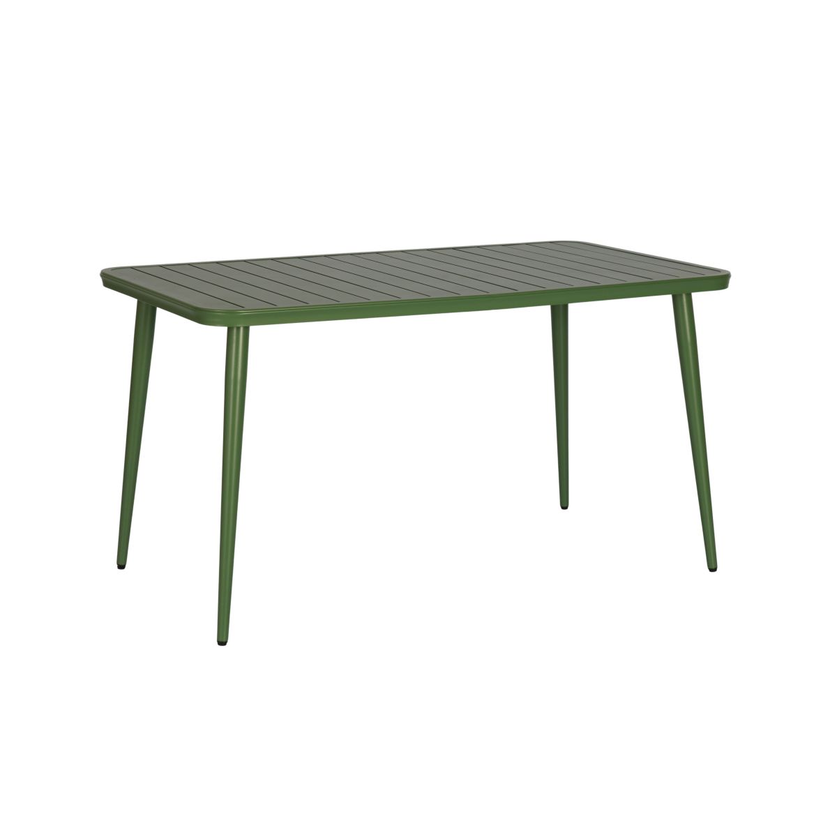 Block and chisel outdoor aluminium dining table