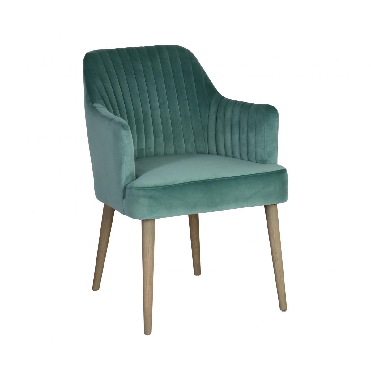 upholstered carver chair in velvet