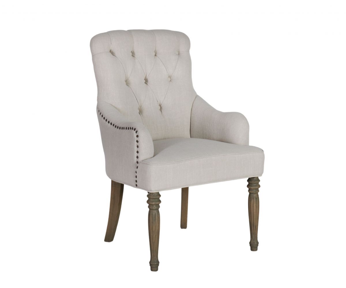 French style block and chisel dining chair