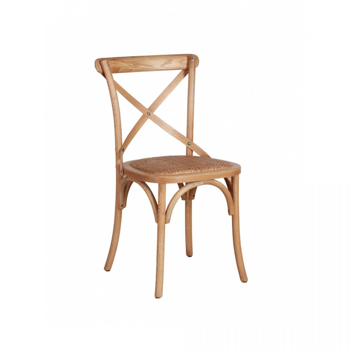 Pacific oak cross back dining chair 