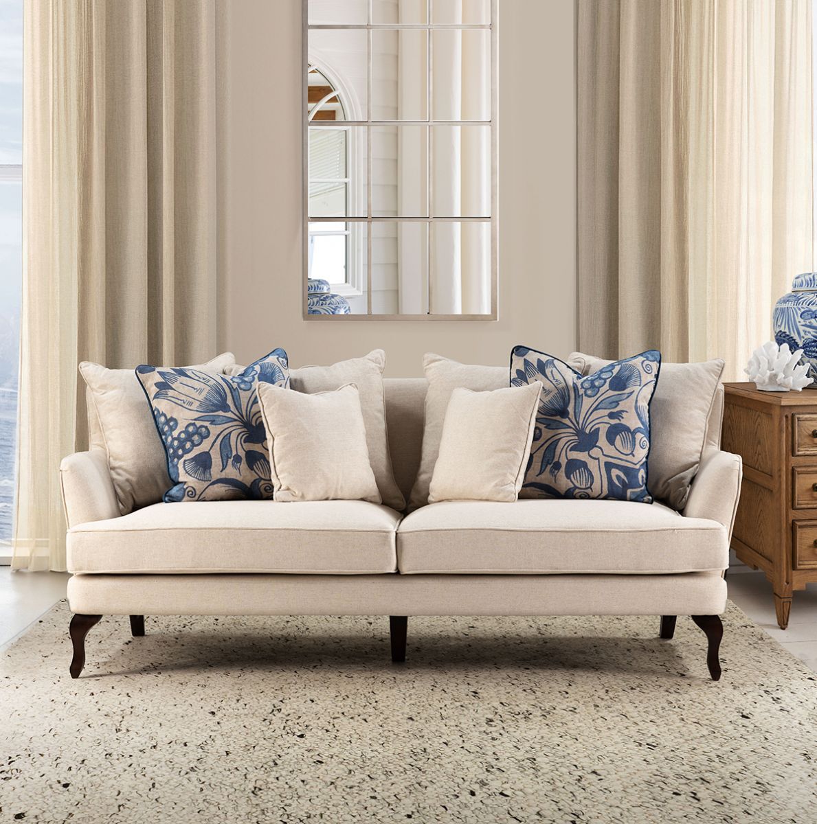 Monroe sofa in stone