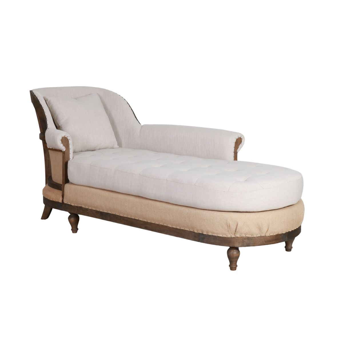 deconstructed daybed with wooden frame