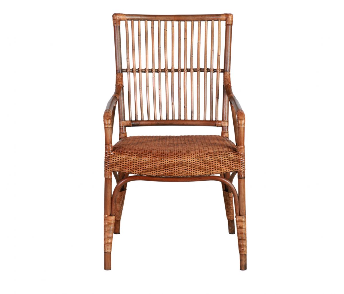 Natural cane armchair villa collection 