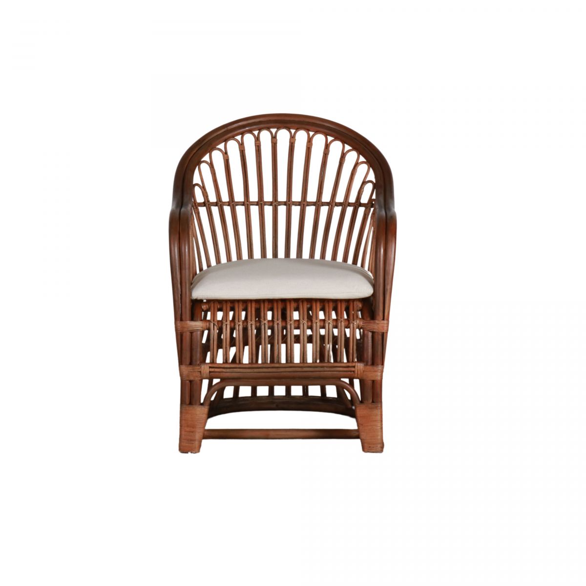 cane and rattan accent chair 