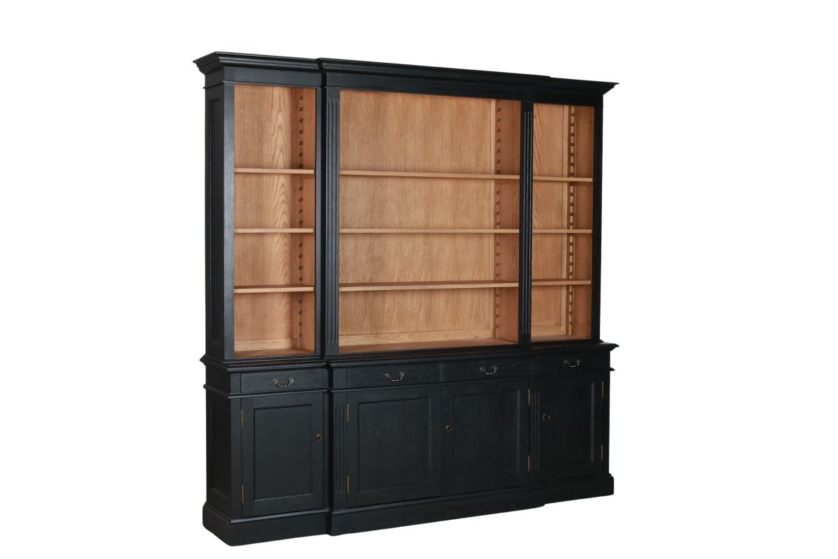 Block and chisel breakfront dresser 