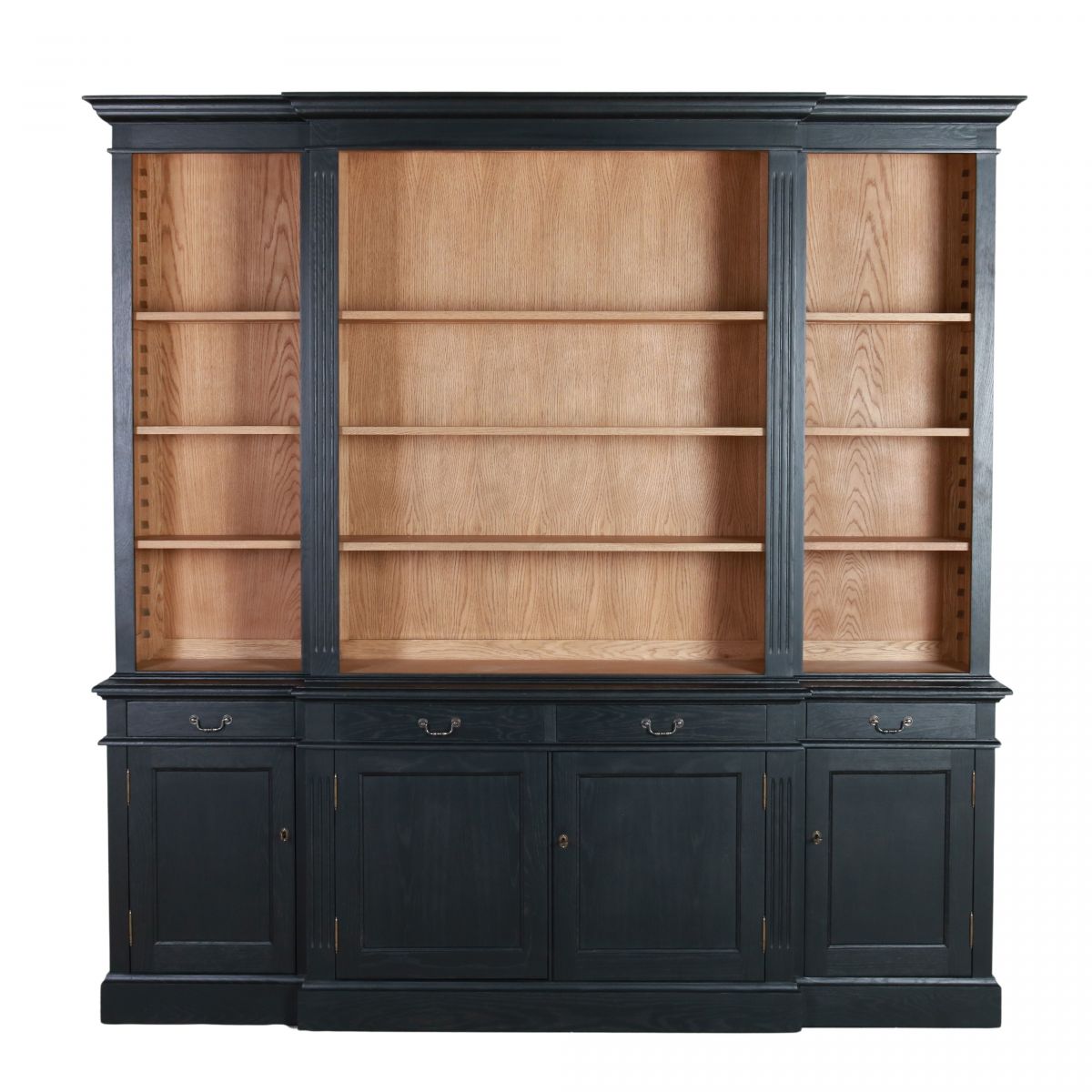 Block and chisel breakfront dresser 