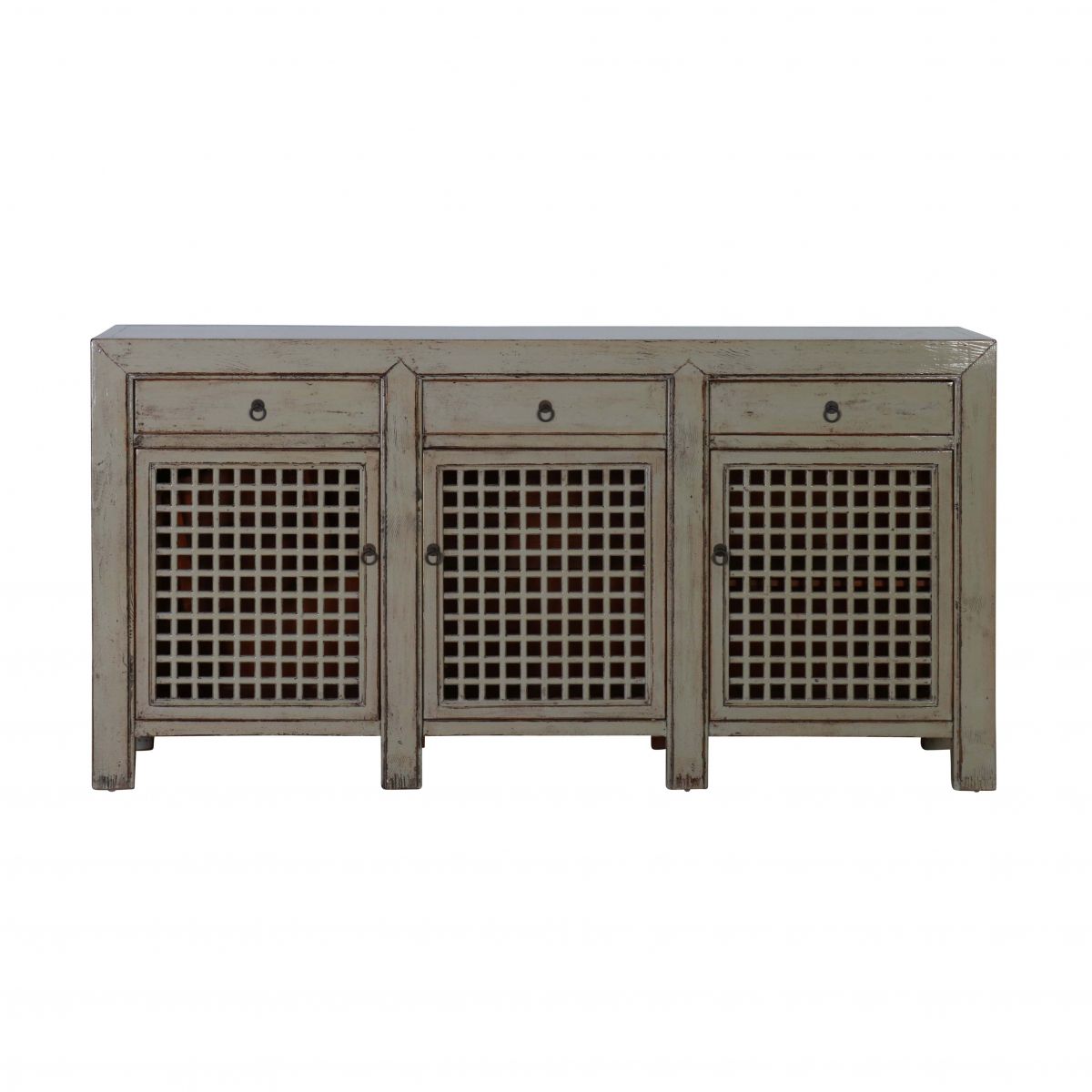 3 door lattice sideboard 