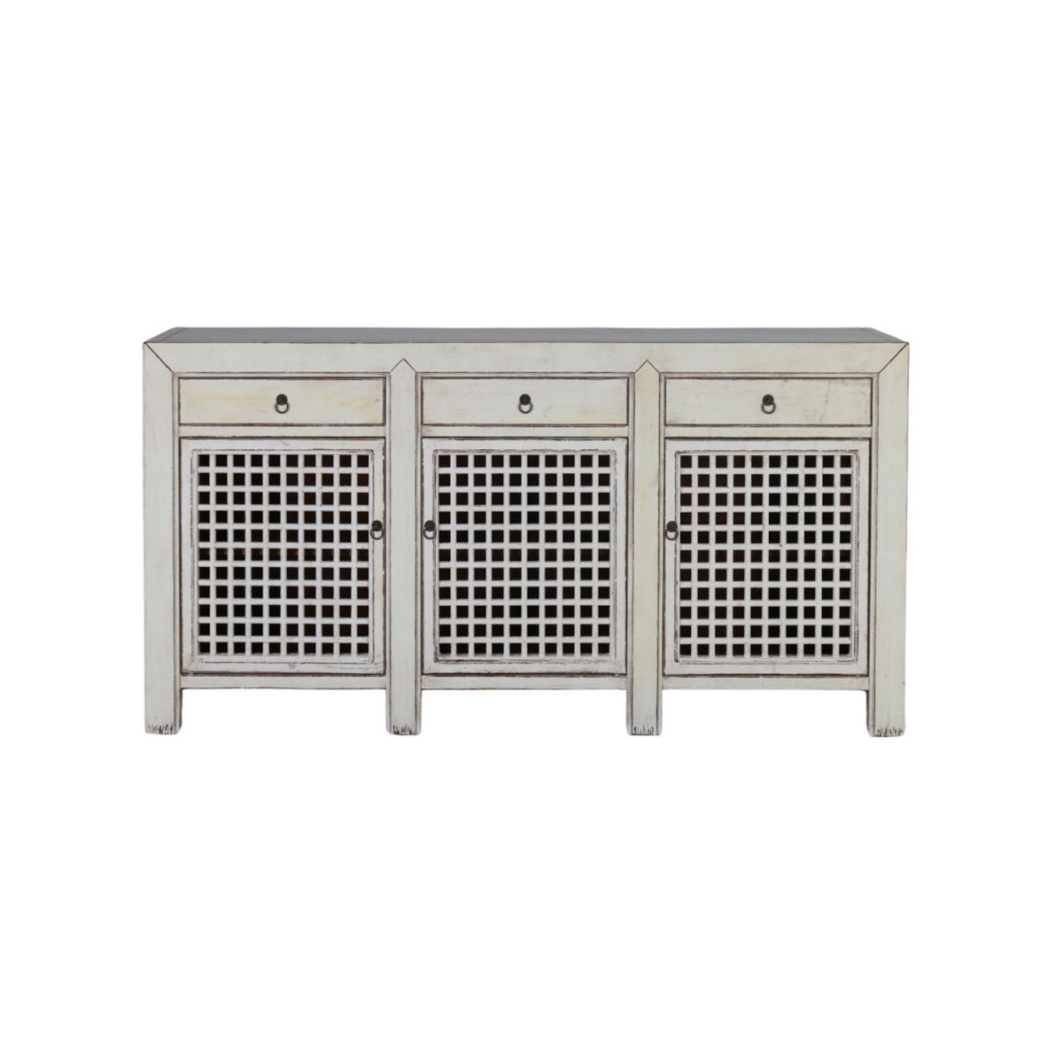 3 door lattice sideboard 