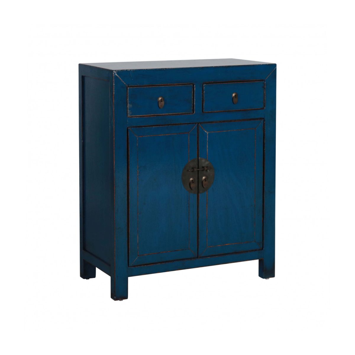 Painted cabinet with 2 doors and 2 drawers