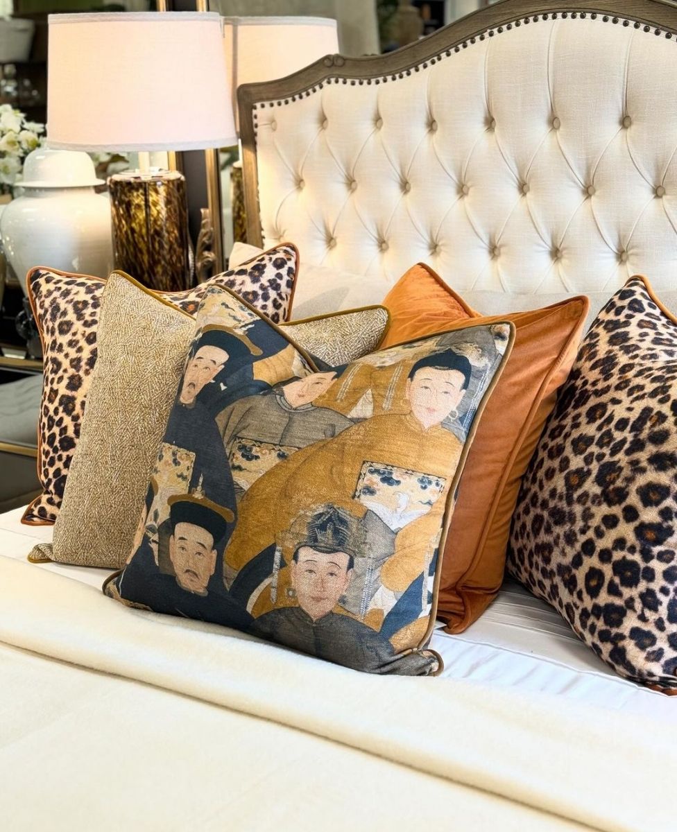 Leopard print cushion 