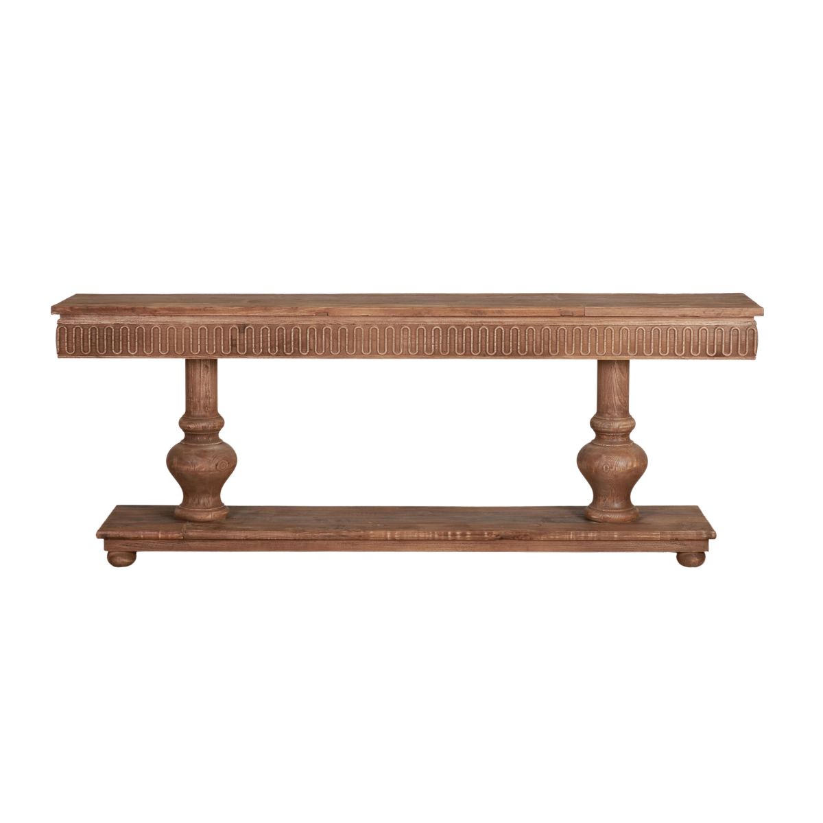 bleached elm console 