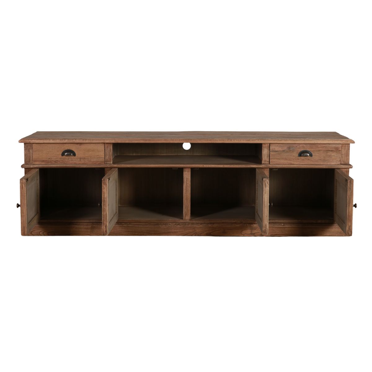 reclaimed elm tv unit